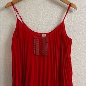 Free People Vibrant Red Top